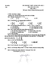 Đề khảo sát chất lượng giữa học I môn Toán 7